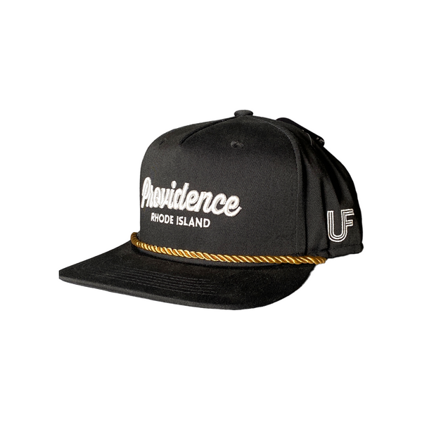 Black & Gold Rope Cap